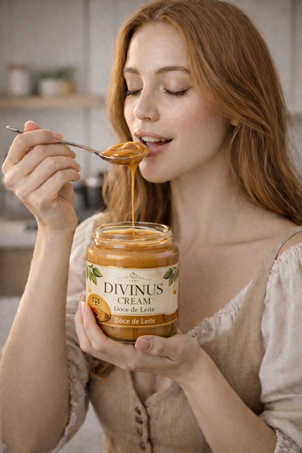 Divinus Cream - Creme Gourmet e a Premium de Caju e Amêndoas com Mel e Sabores Intensos
