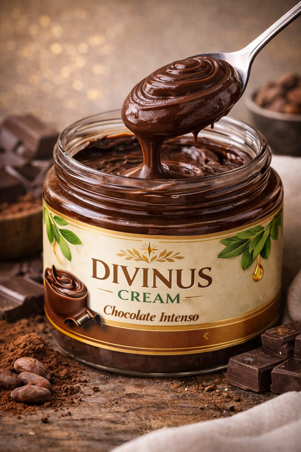 Divinus Cream - Creme Gourmet e a Premium de Caju e Amêndoas com Mel e Sabores Intensos